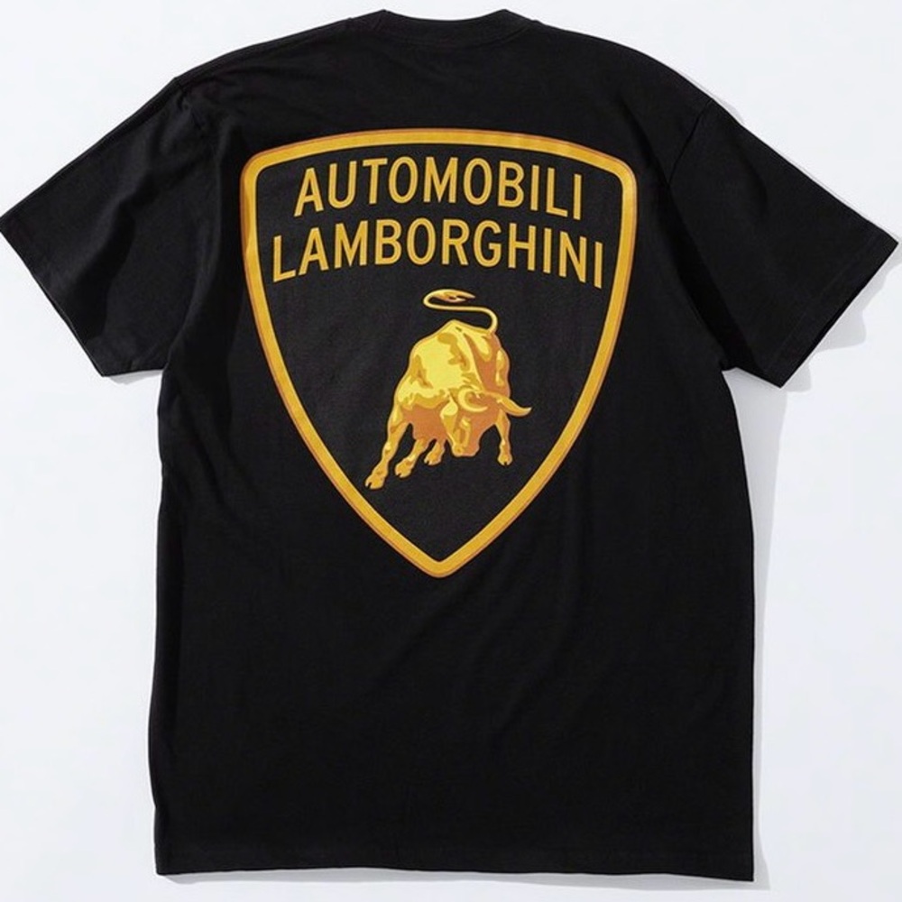 Supreme Automobili Lamborghini Black Tee Size Medium